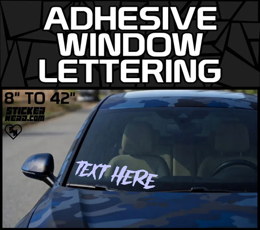 Adhesive Window Lettering - Vinyl Glass Stickers And Decals