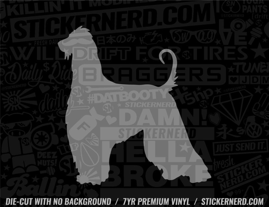 Afghan Hound Dog Sticker - Decal - STICKERNERD.COM