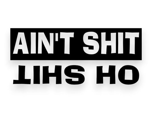 Ain't Shit Oh Shit Sticker - Decal - STICKERNERD.COM