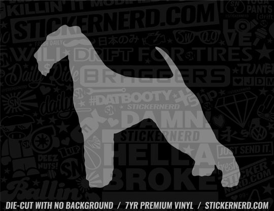 Airedale Terrier Dog Sticker - Decal - STICKERNERD.COM
