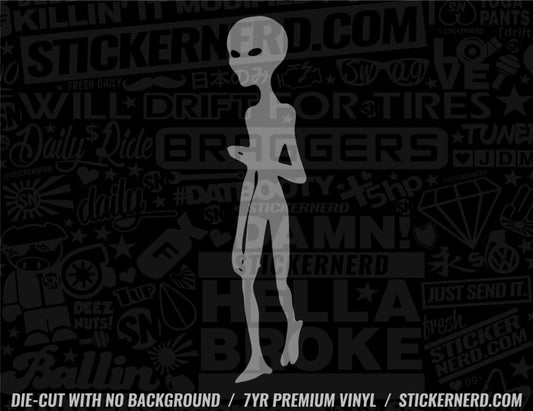 Alien Sticker - Decal - STICKERNERD.COM