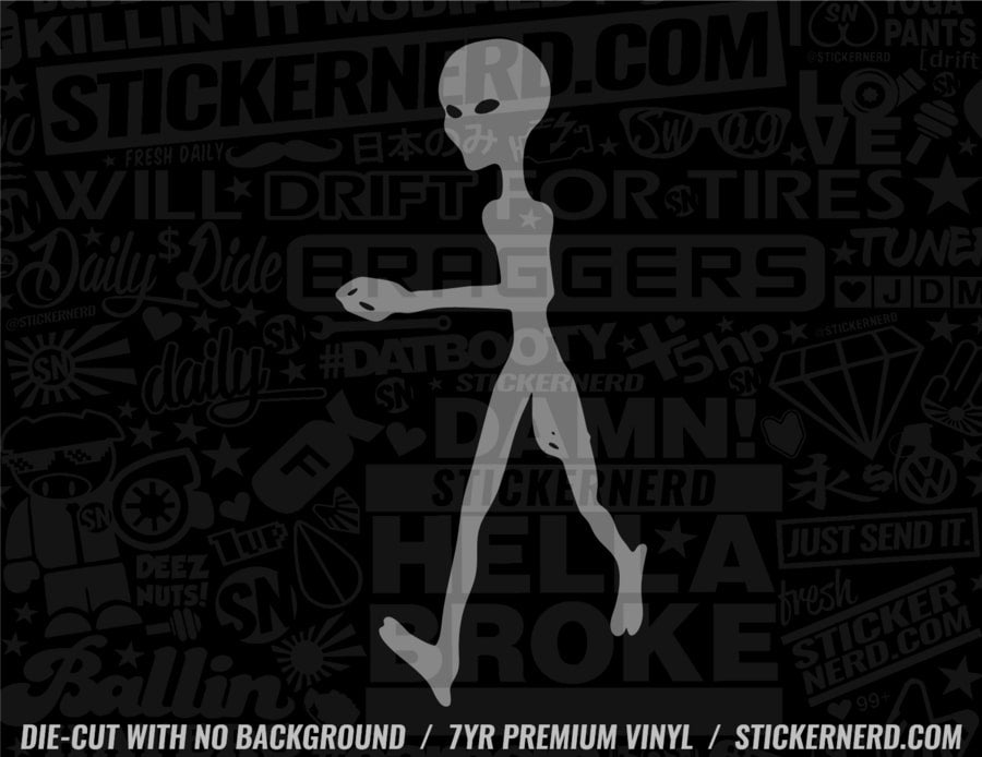 Alien Sticker - Decal - STICKERNERD.COM