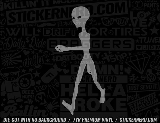 Alien Sticker - Decal - STICKERNERD.COM