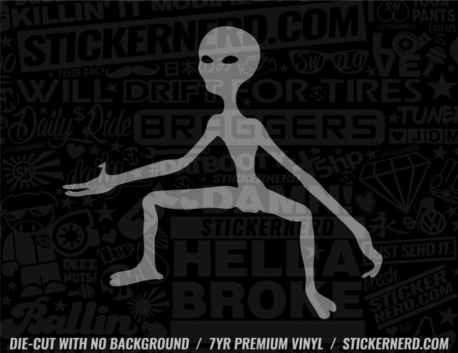 Alien Sticker - Decal - STICKERNERD.COM