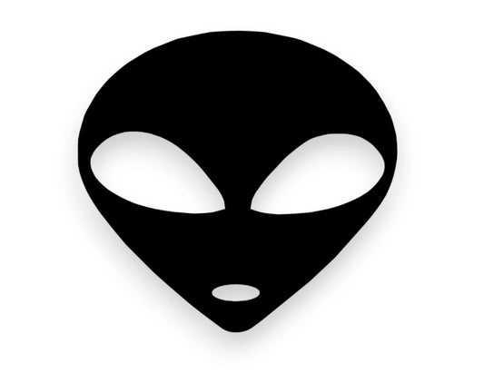 Alien Head Sticker - Decal - STICKERNERD.COM