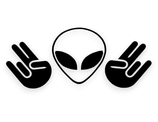 Alien Shocker Sticker - Decal - STICKERNERD.COM