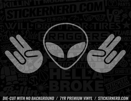 Alien Shocker Sticker - Decal - STICKERNERD.COM