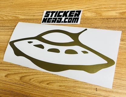 Alien Space Ship Decal - STICKERNERD.COM - Sticker Nerd