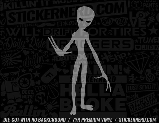 Alien Sticker - Decal - STICKERNERD.COM