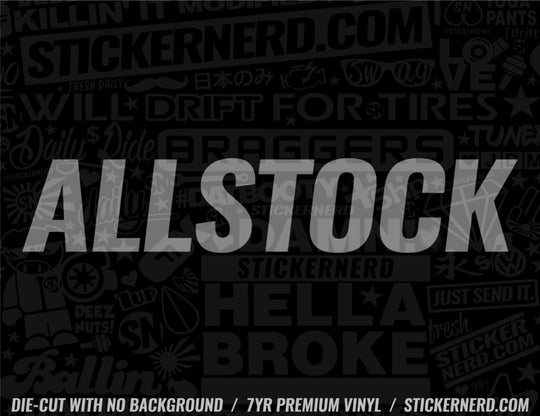 All Stock Sticker - Decal - STICKERNERD.COM