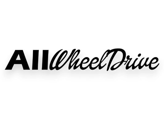 All Wheel Drive Sticker - Decal - STICKERNERD.COM