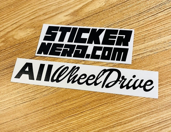 All Wheel Drive Sticker - STICKERNERD.COM