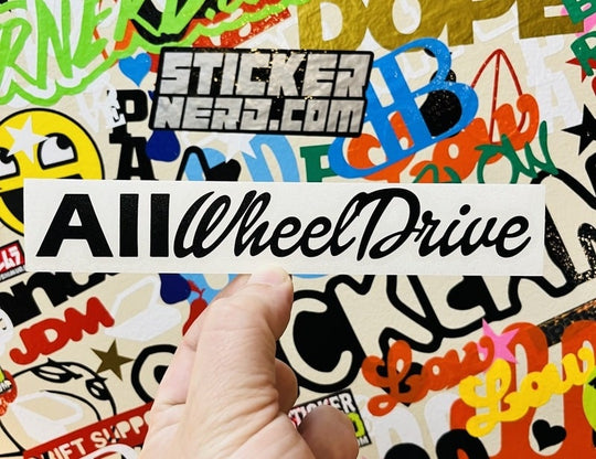 All Wheel Drive Decal - STICKERNERD.COM