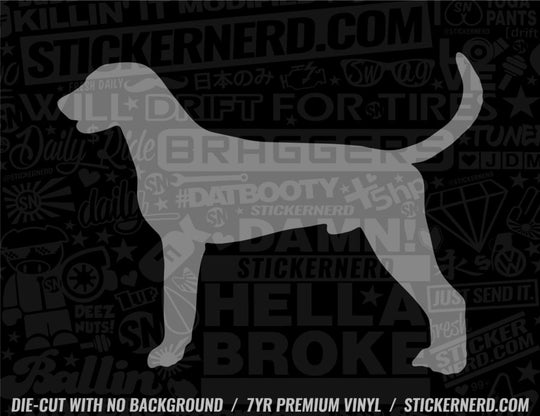 American Foxhound Dog Sticker - Decal - STICKERNERD.COM