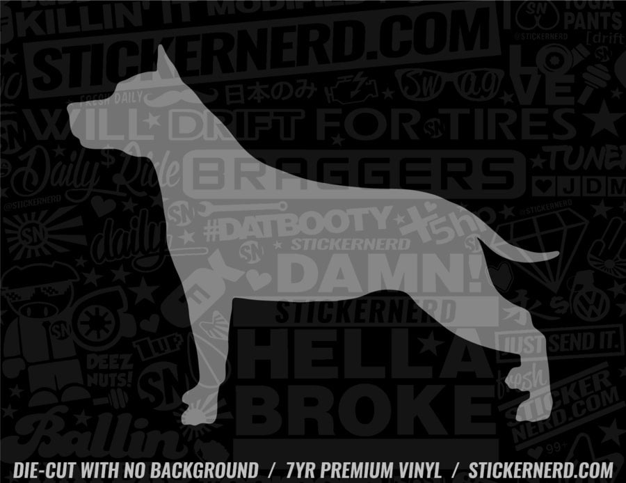 American Staffordshire Terrier Dog Sticker - Decal - STICKERNERD.COM