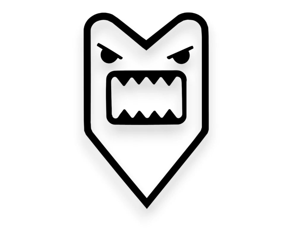 Angry Wakaba Sticker - Funny Window Decal - STICKERNERD.COM