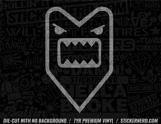 Angry Wakaba Sticker - Window Decal - STICKERNERD.COM