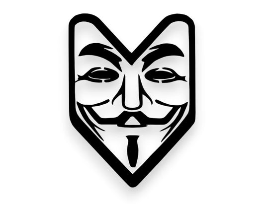 Anonymous Mask Sticker - Decal - STICKERNERD.COM