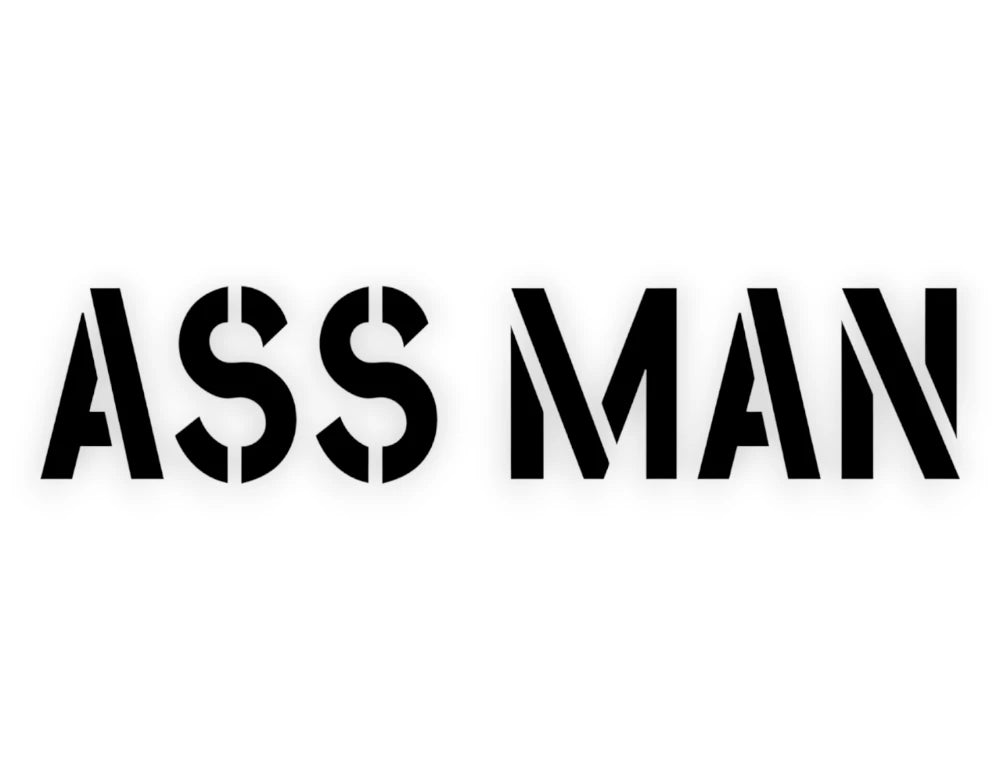 Ass Man Sticker - Funny Decal