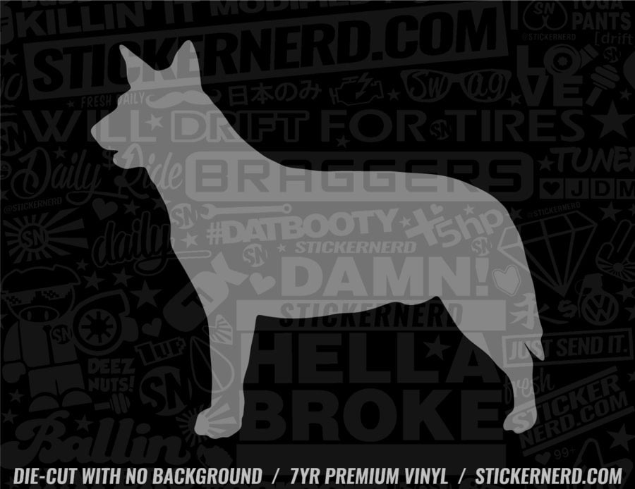 Australian Cattle Dog Sticker - Window Decal - STICKERNERD.COM