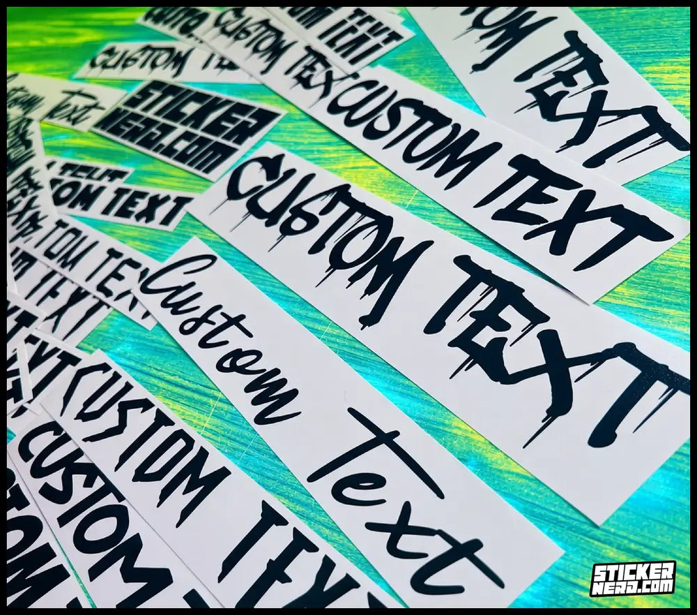 Auto Transfer Decals - Custom Stickers