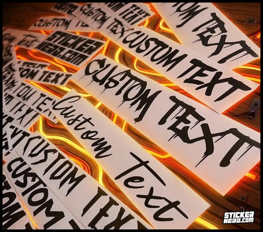 Auto Transfer Stickers - Custom Decals