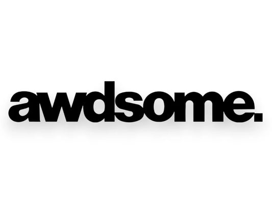 Awdsome Sticker - Funny AWD Decal - STICKERNERD.COM
