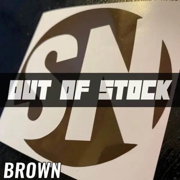 BROWN STICKERS - CAR DECALS - STICKERNERD