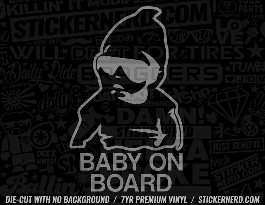 Baby On Board Sticker - Window Decal - STICKERNERD.COM