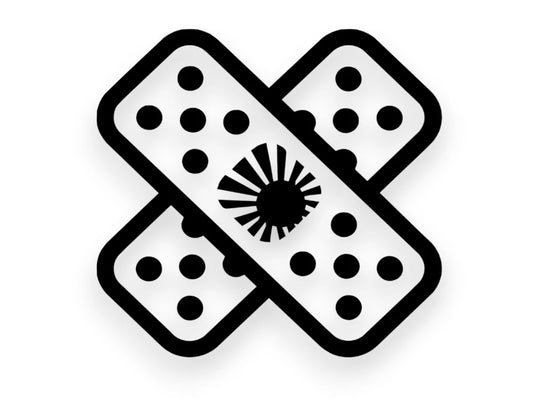 Bandage JDM Cross Sticker - Window Decal - STICKERNERD.COM