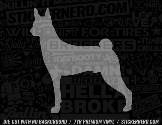 Basenji Dog Sticker - Decal - STICKERNERD.COM
