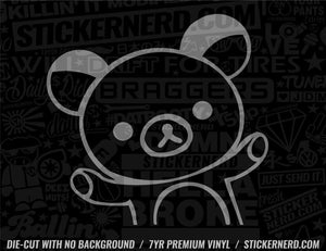 Bear Mascot Peeker Sticker