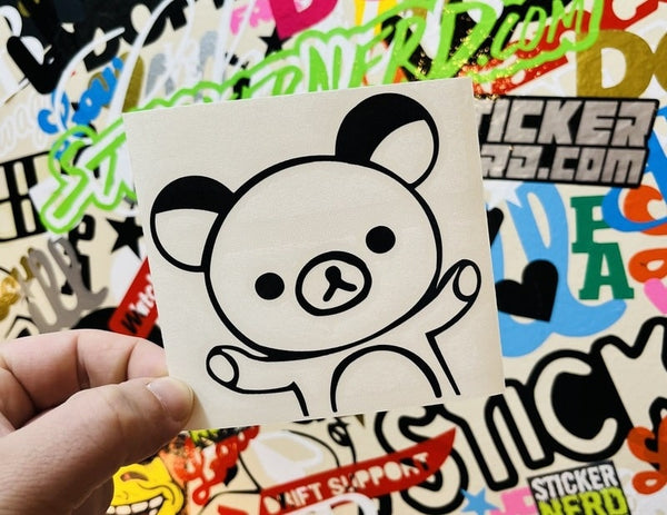 Bear Mascot Peeker Sticker - STICKERNERD.COM