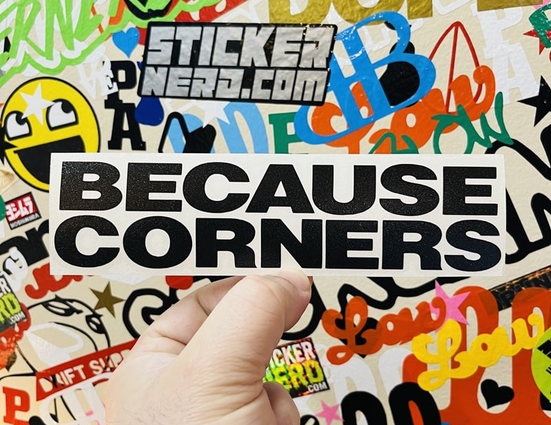 Because Corners Decal - STICKERNERD.COM