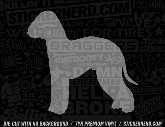 Bedlington Terrier Dog Sticker - Decal - STICKERNERD.COM