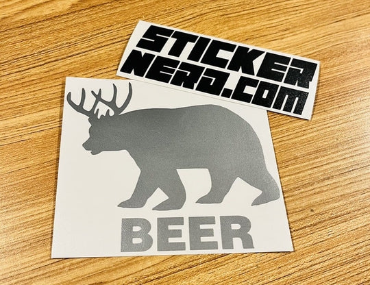Beer Bear Sticker - STICKERNERD.COM