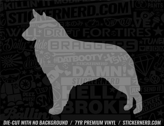 Belgian Sheepdog Dog Sticker - Window Decal - STICKERNERD.COM