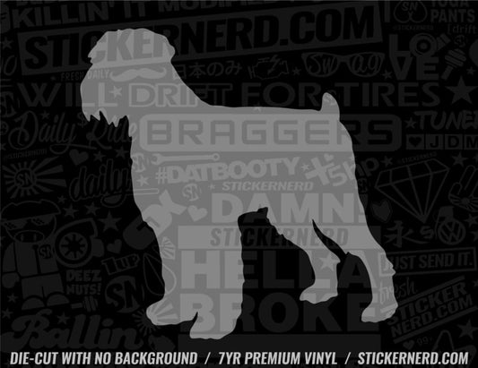 Black Russian Terrier Dog Sticker - Decal - STICKERNERD.COM