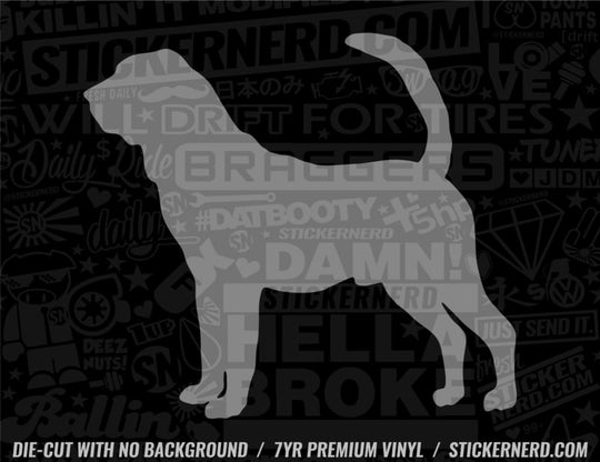 Bloodhound Dog Sticker - Decal - STICKERNERD.COM