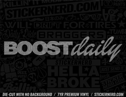 Boost Daily Sticker - Window Decal - STICKERNERD.COM