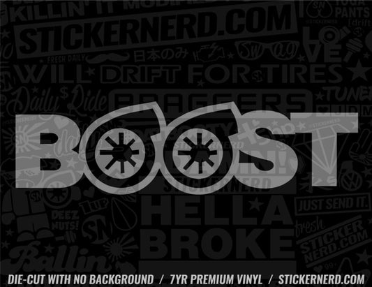 Boost Turbo Sticker - Window Decal - STICKERNERD.COM