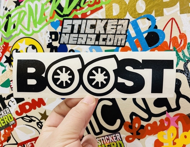 Boost Turbo Sticker - Supercharger Stickers - Tuner Boosted Decal ...