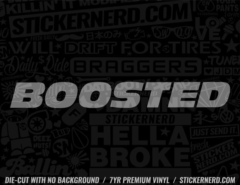 Boosted Sticker - Window Decal - STICKERNERD.COM