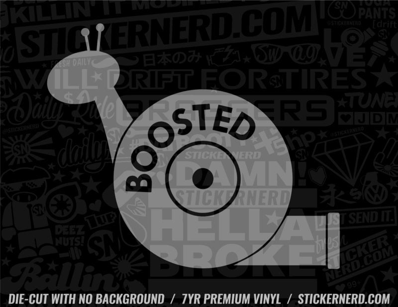 Boosted Snail Sticker - Decal - STICKERNERD.COM