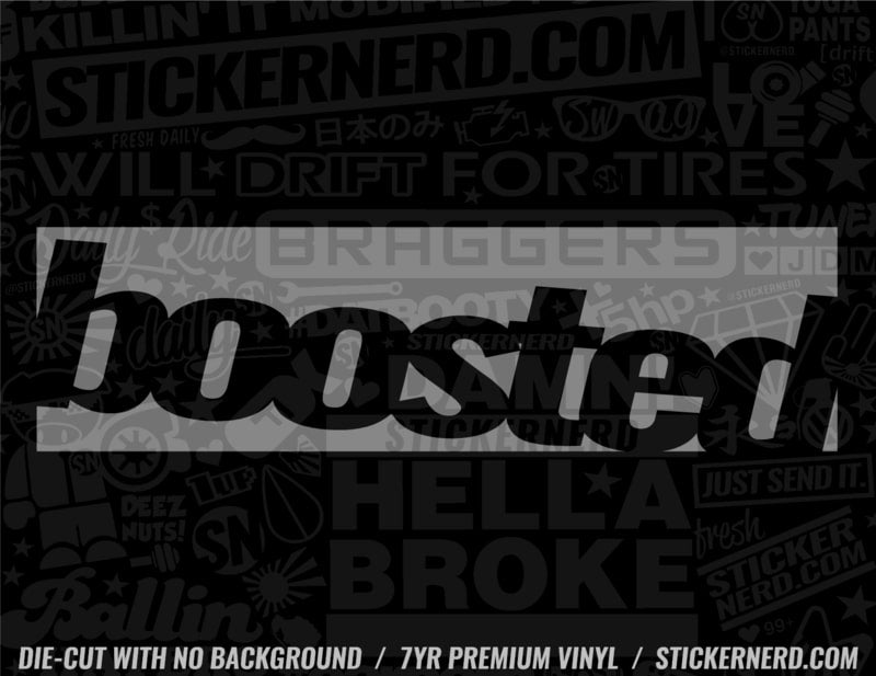 Boosted Sticker - Window Decal - STICKERNERD.COM