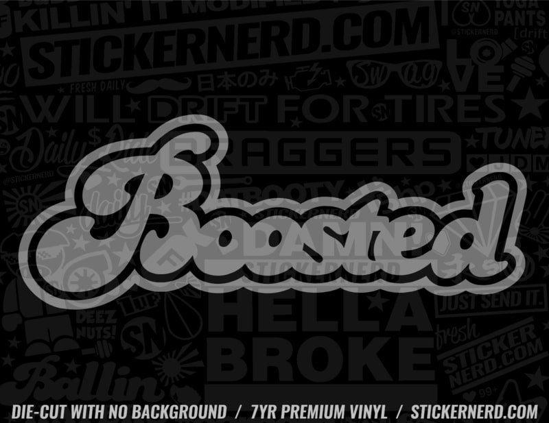 Boosted Sticker - WINDOW STICKERS - VINYL TUNER CAR DECALS ...