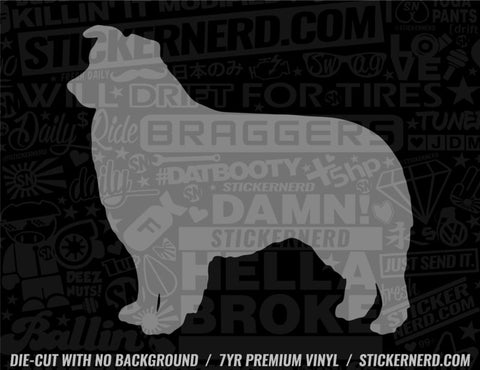 Border Collie Dog Sticker - Window Decal - STICKERNERD.COM