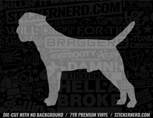 Border Terrier Dog Sticker - Window Decal - STICKERNERD.COM