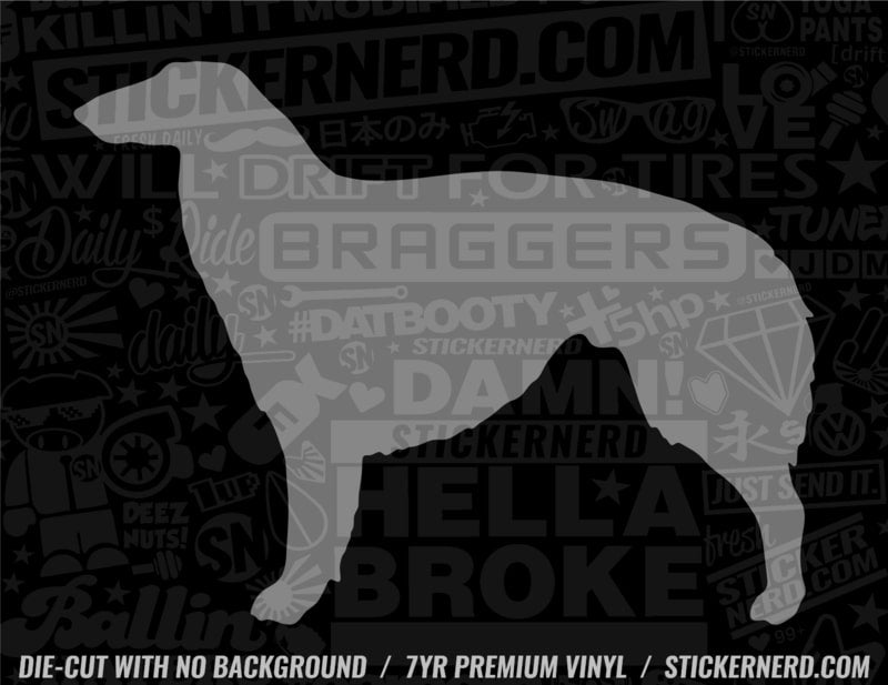 Borzoi Dog Sticker - Decal - STICKERNERD.COM