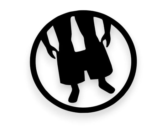 Boxer Dropper Sticker - Funny Window Decal - STICKERNERD.COM